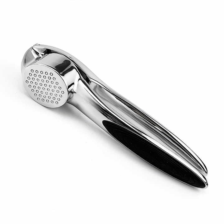 Manual Garlic Crusher Stainless Steel | Easy Press Garlic Chopper for Kitchen