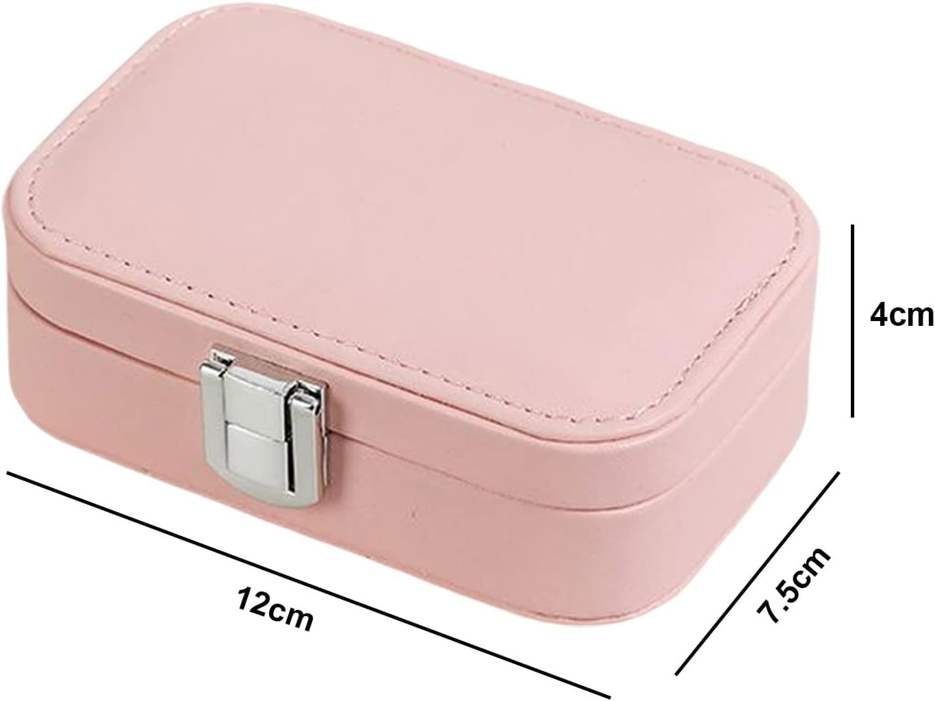 Travel Jewellery Organizer Box | PU Leather Storage Case for Rings, Earrings & Necklace (Multicolor)