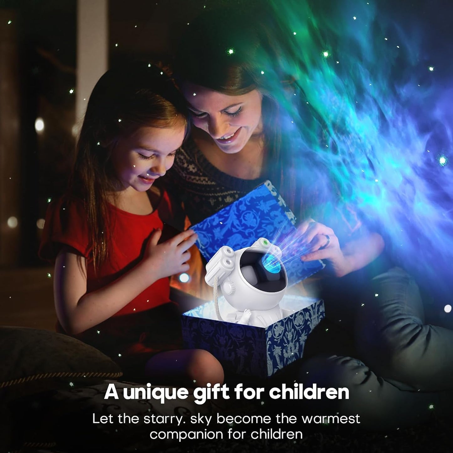 Astronaut Light Projector – 360° Galaxy Star Projector with Timer & Remote Control (Corded Electric)