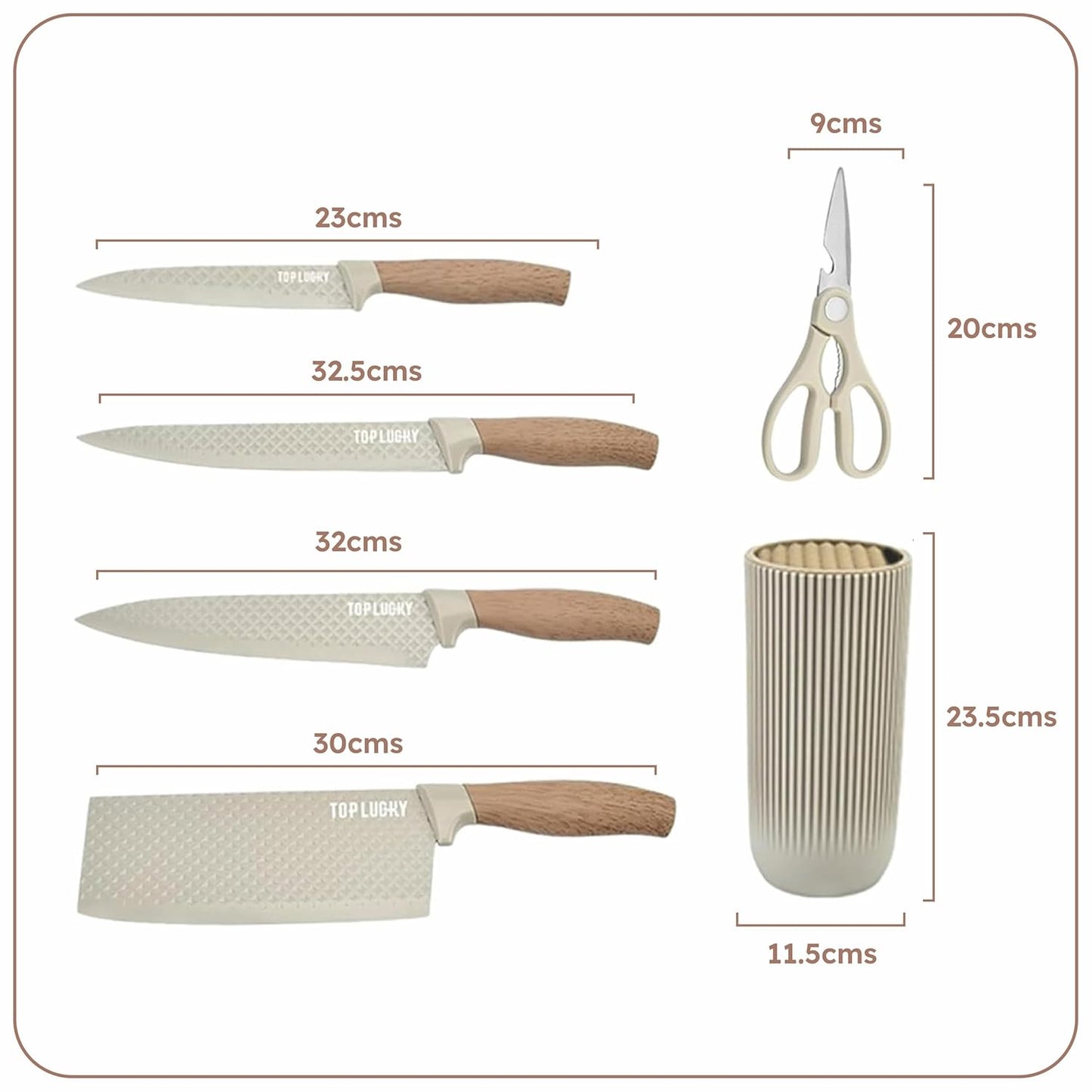 Premium 6-Piece Kitchen Knife Set