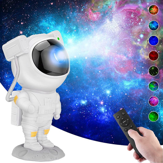 Astronaut Light Projector – 360° Galaxy Star Projector with Timer & Remote Control (Corded Electric)