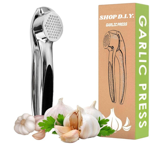 Manual Garlic Crusher Stainless Steel | Easy Press Garlic Chopper for Kitchen