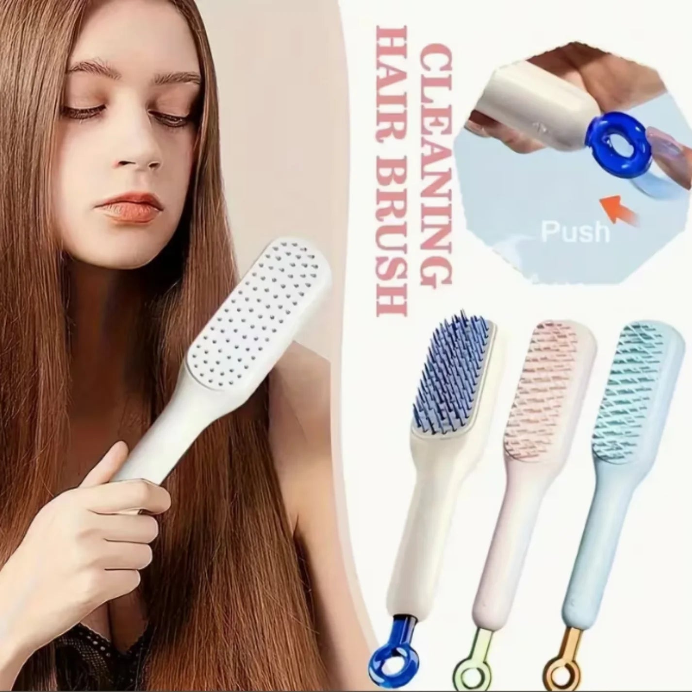 One-Push Hair Brush