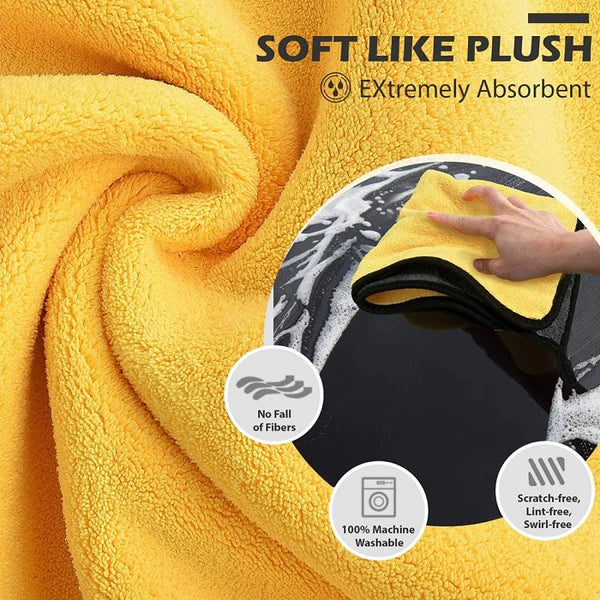 Multipurpose Absorbent Microfiber Cleaning Cloth – Super Soft, Lint-Free, and Quick-Drying (Pack of 1)
